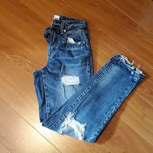 Garage Dark Wash Mom Jeans